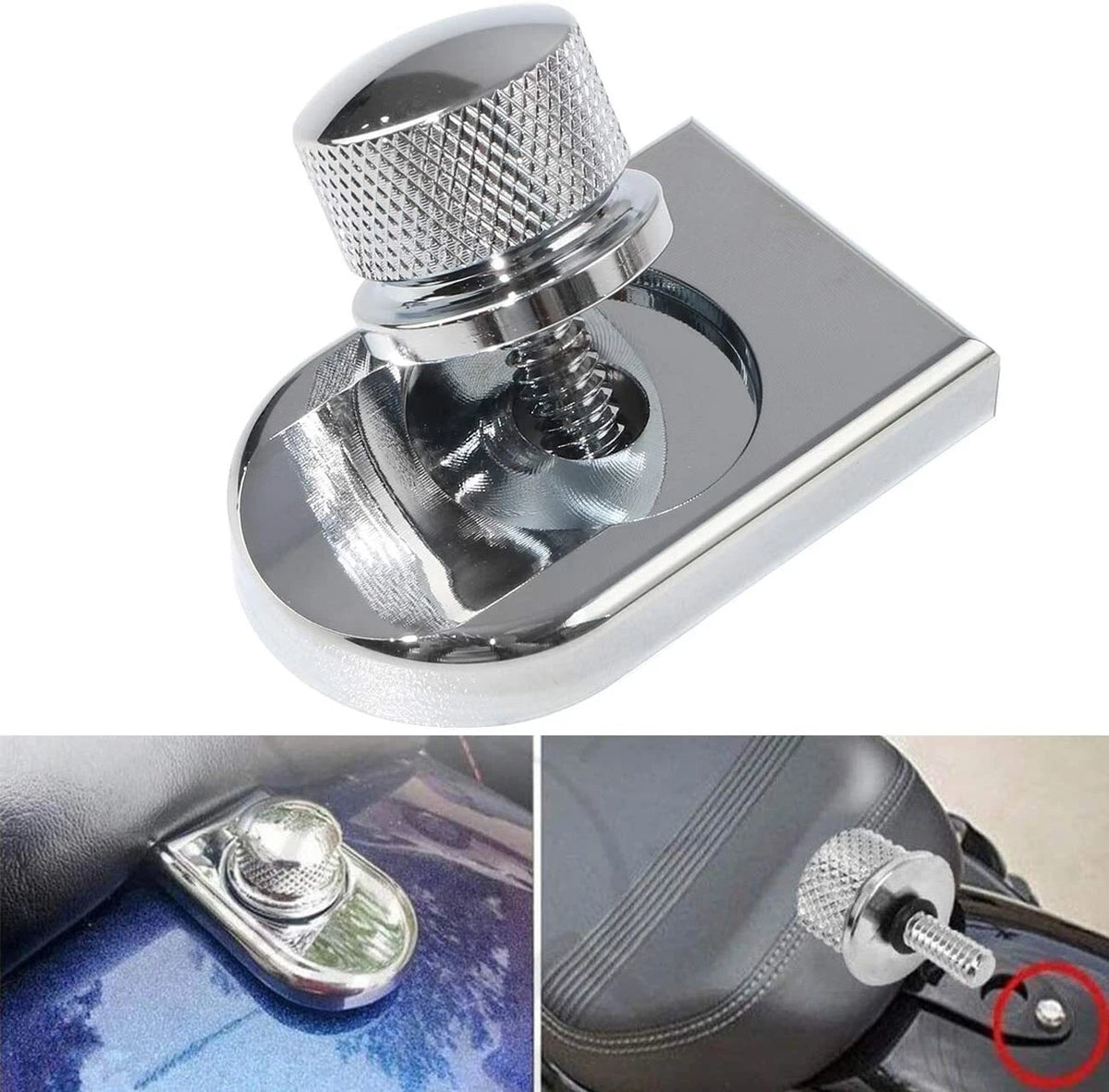 Seat Bolt Tab Cover for Harley Sportster Dyna Touring Softail (2004-2023)