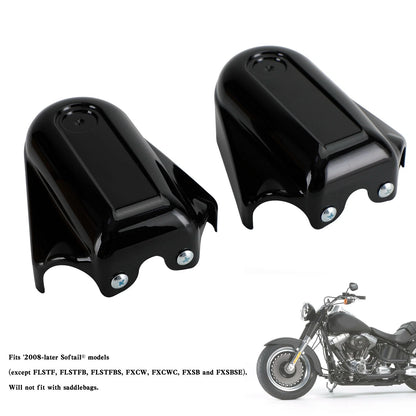 Rear Axle Covers for Softail FLS FLSTN (2008-2020) Black