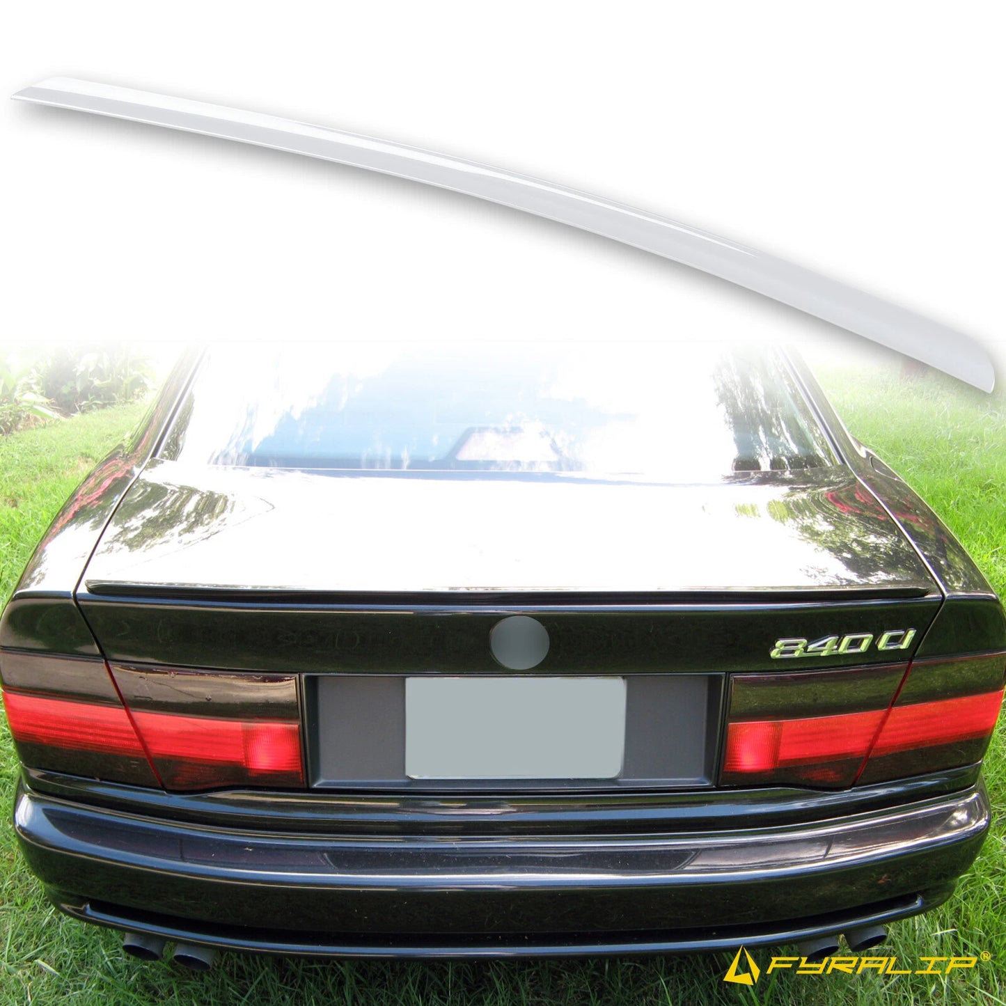 300 White Boot Lip Spoiler for BMW 8 Series E31 (1989-1999)