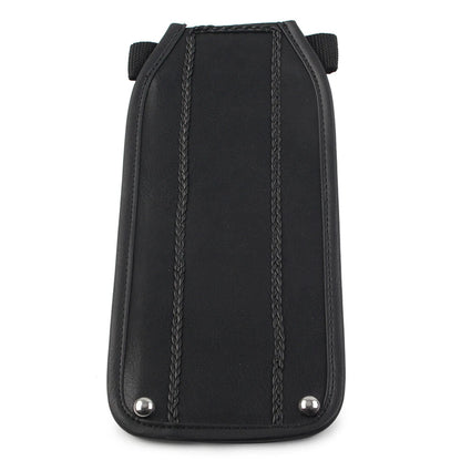 Black PU Leather Gas Tank Panel Bib for Harley Electra Glide FLH