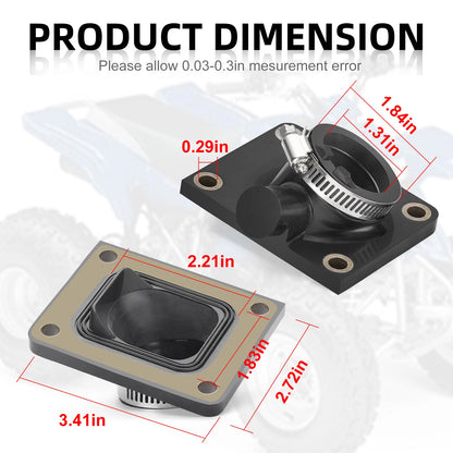Intake Manifold Boot 2 x for Yamaha Blaster 200 YFS200 (1988–2006)
