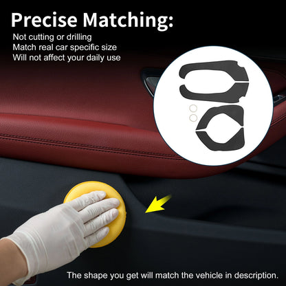 Kia Optima Door Anti Kick Pad Sticker Protector Black (2011-2015)