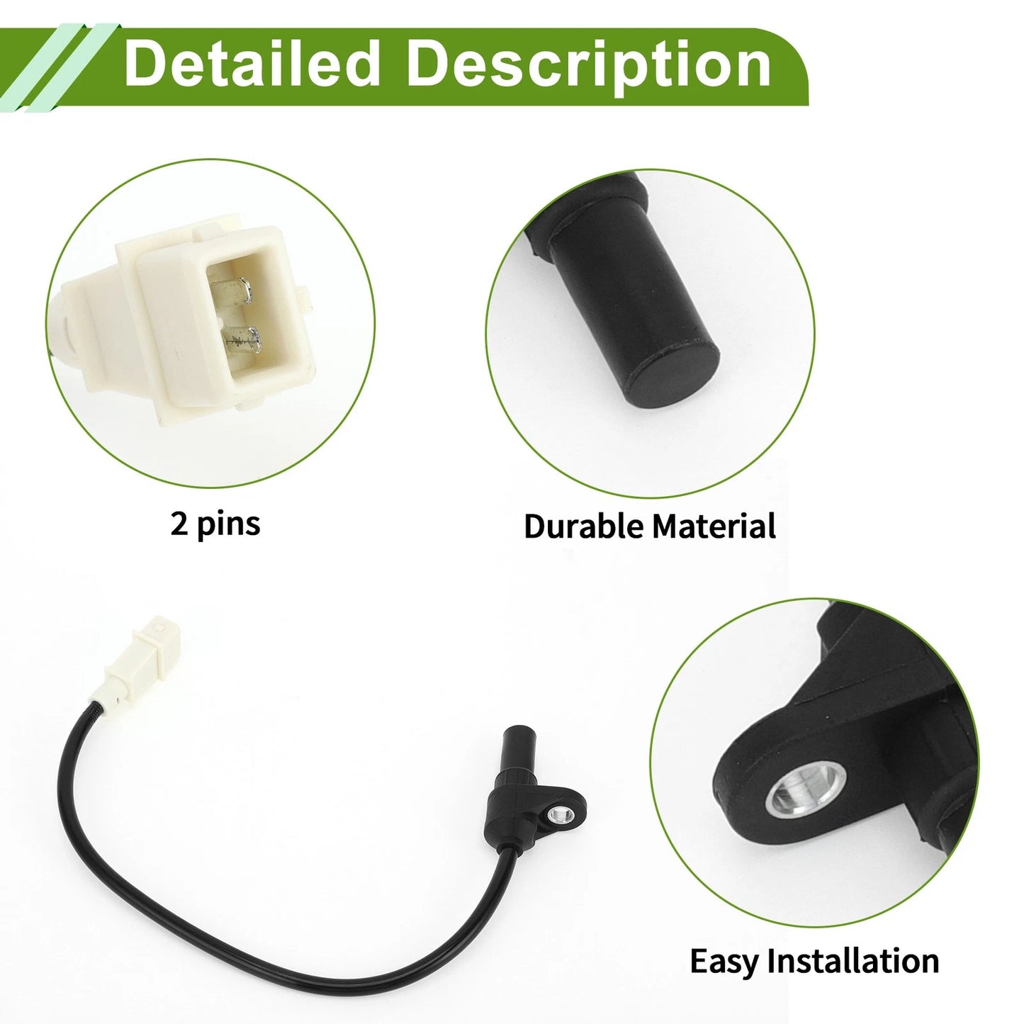 Crankshaft Position Sensor for VOLVO 960 Saloon 2.9 (1990-1996) 1 Pc
