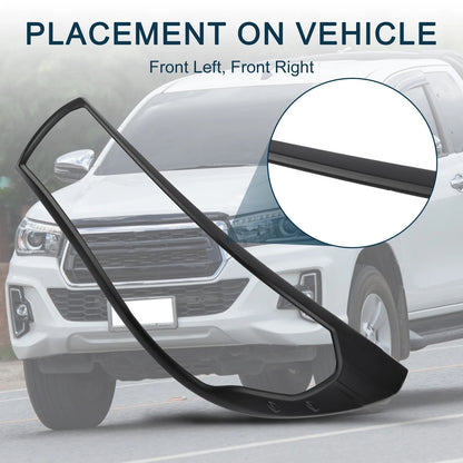 1 Pair Car Front Headlight Trim Bezel for Toyota HILUX REVO (2015–2017)
