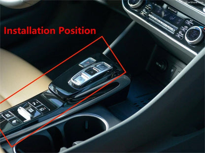 Carbon Fiber Gear Shift Box Panel Cover for Hyundai Sonata (2020-2023)