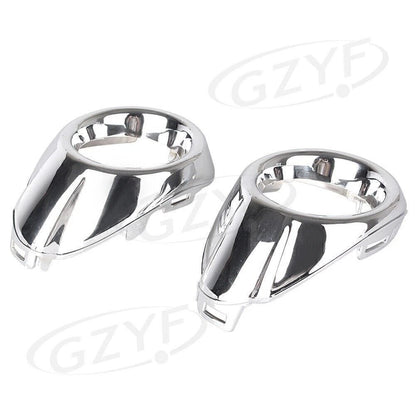 Front Fog Light Cover Bezels Trim Silver for Ford Focus (2012-2013)