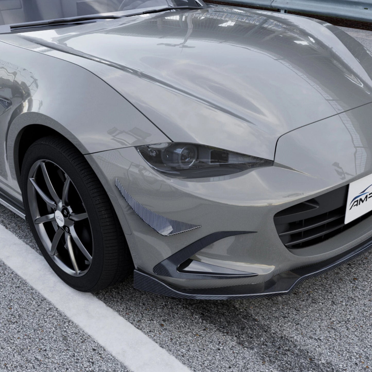 Front Side Air Vent Spoiler Trim Cover for Mazda Miata MX-5 (2016-2025)