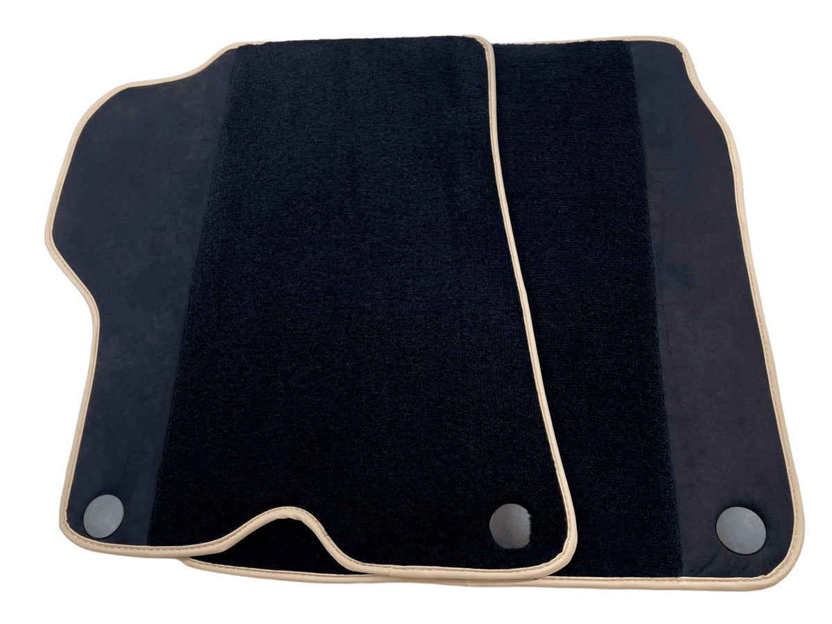 AutoWin Floor Mats for Ferrari California with Alcantara, Beige Trim