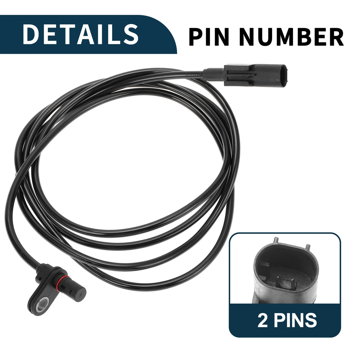 2 x Rear ABS Wheel Speed Sensors for Mercedes-Benz Sprinter 2500 (2007-2018)