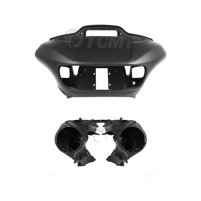 Matte Black Speaker Covers for Harley Road Glide (2015-2023)