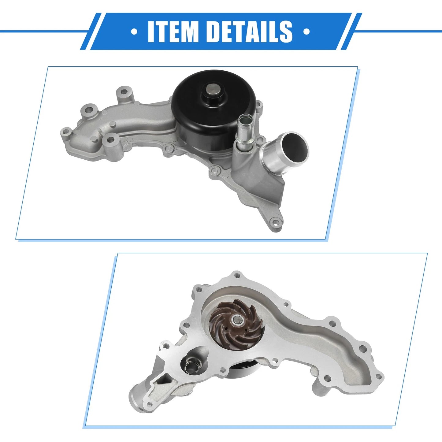 Engine Water Pump with Gasket for Jeep Wrangler JK (2012-2018)