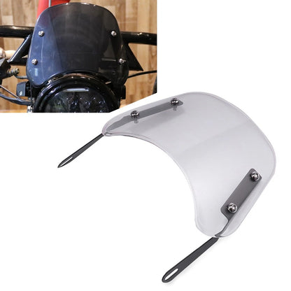 5-7'' Round Headlight Windscreen for Universal Fit Motor Clear