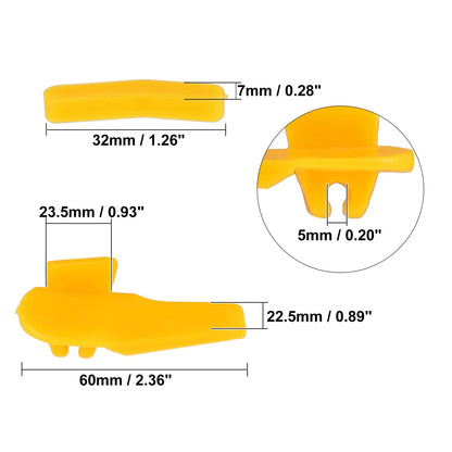 6x Demount Head 2.36"x0.89"x0.93" for Motorcycle Tire Changer