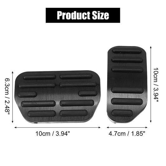 Black Brake Accelerator Foot Pedal Cover Kit for Toyota Corolla RAV4 (2014-2018)