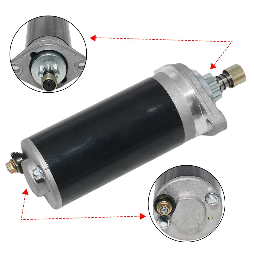 Starter for Tohatsu Outboard Engines M15 M18 M9.9 (350-76010, 3AA-76010)