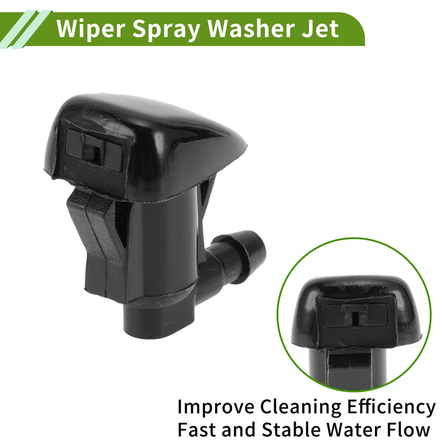 Windshield Washer Nozzle with Hose Connector for GMC