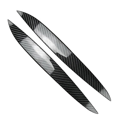 Carbon Fiber Black Headlight Eyebrow Eyelid Cover Trim for VW Golf MK4 (1997-2005)