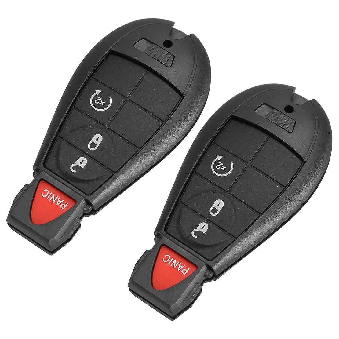 2 x 4 Button Key Shell Covers for Dodge Ram 1500 2500 3500 (2013-2021)