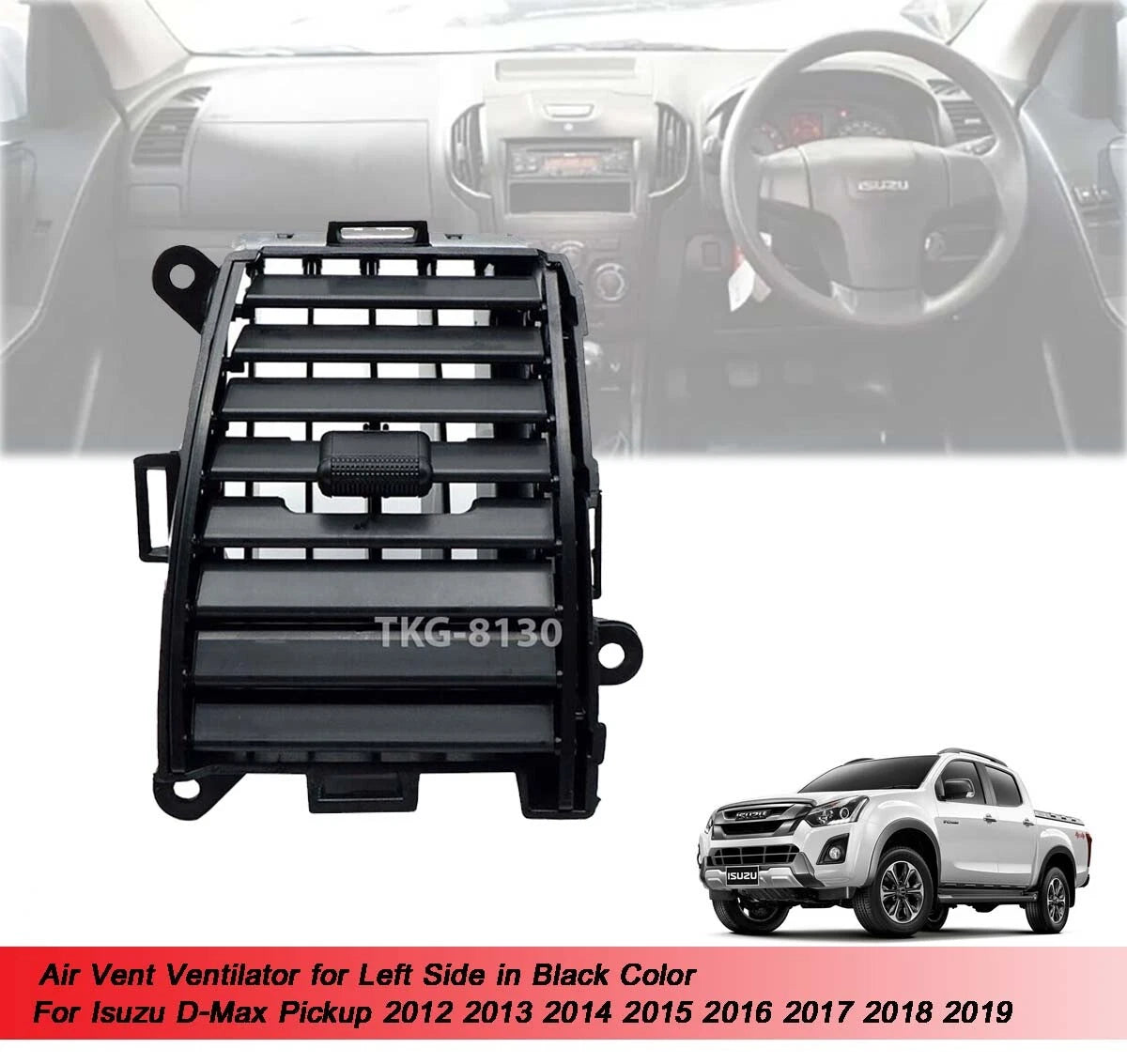 Left Air Vent Trim for Isuzu D-Max (2012-2017)