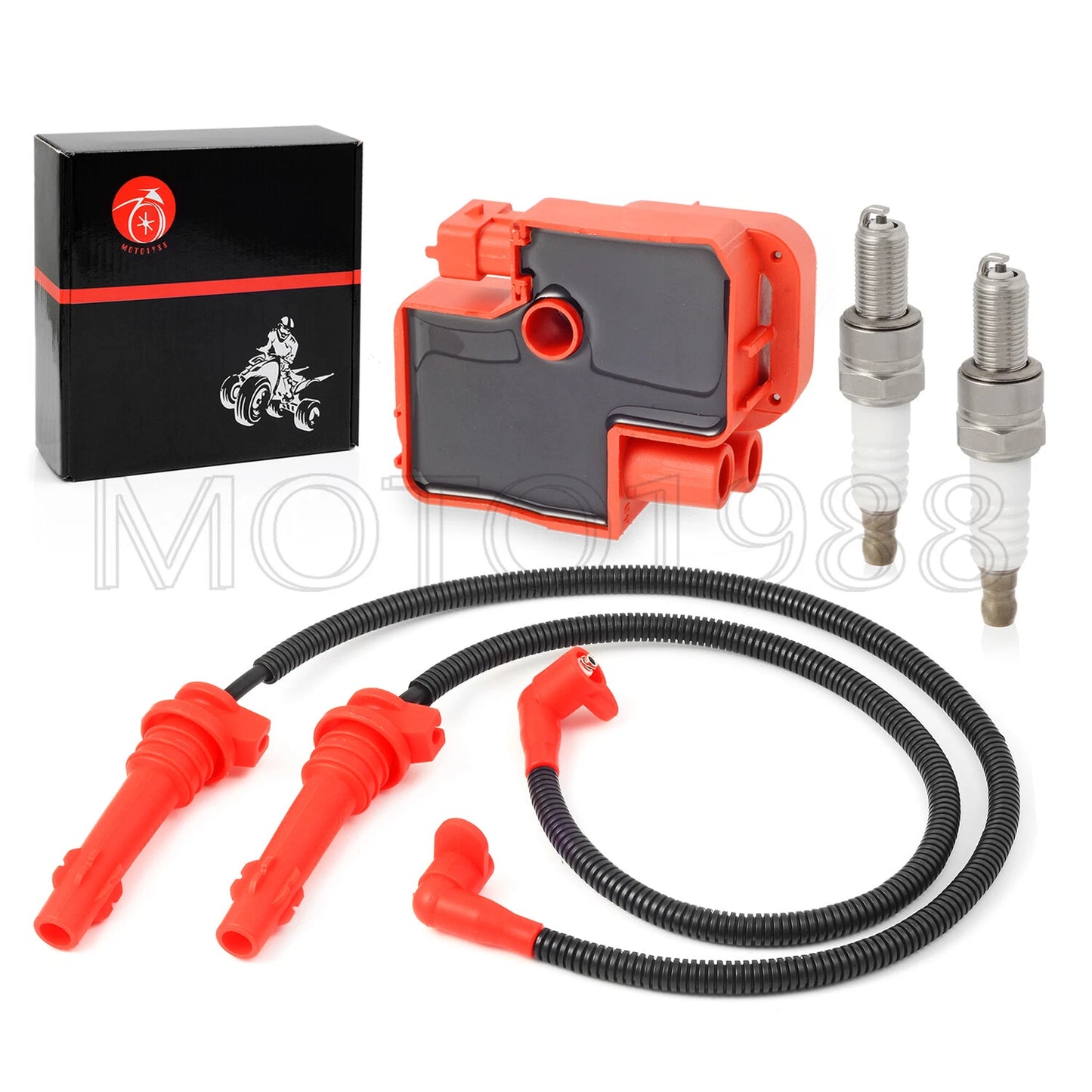 Ignition Coil & Spark Plug Wire Cap for Polaris Ranger XP 1000 (2017)