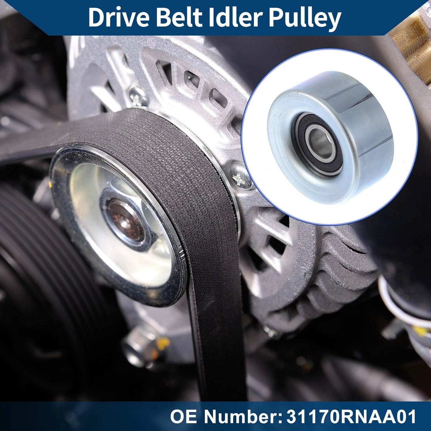 Drive Belt Idler Pulley for Honda Civic (2006) - 1 x Quality Replacement Part