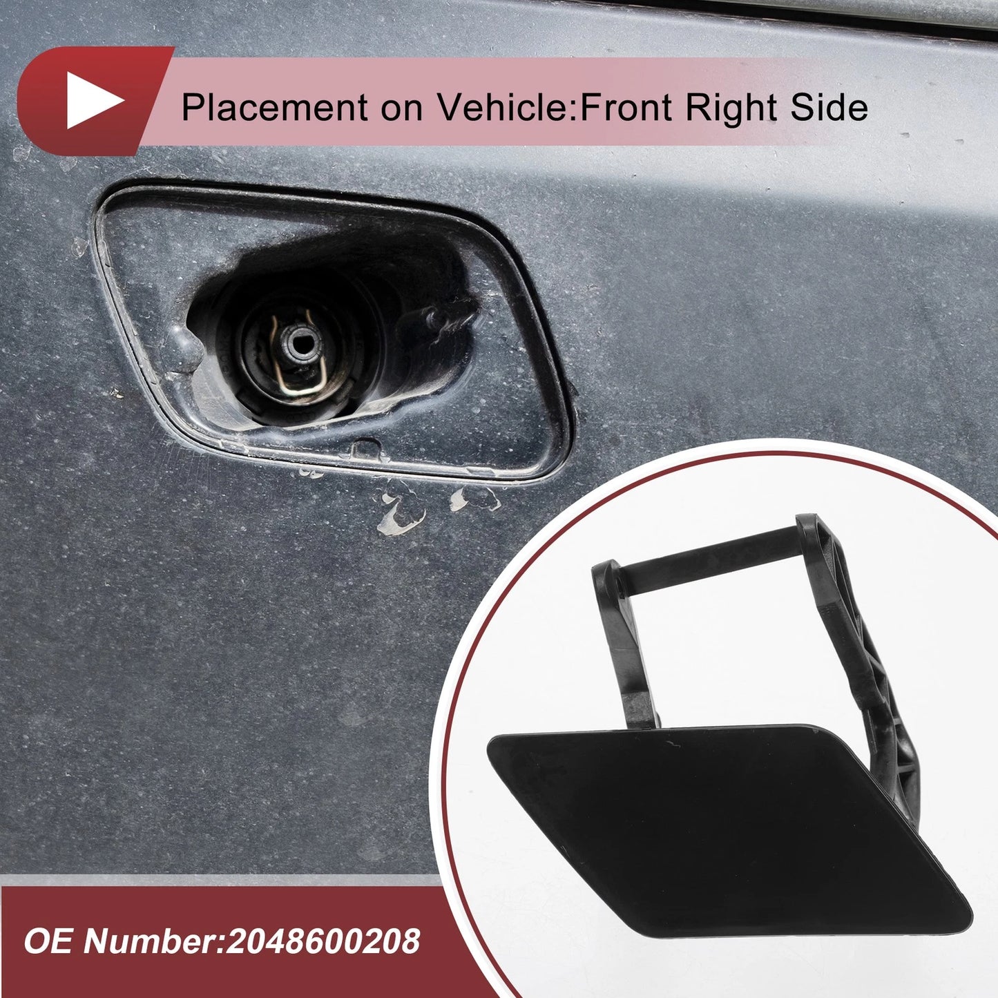 Front Right Washer Nozzle Cover for Mercedes-Benz GLK350 (2010-2015)