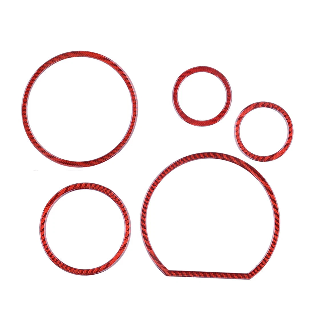 Red Carbon Fiber Speedometer Cover Trim for Toyota Tundra (2007-2013)