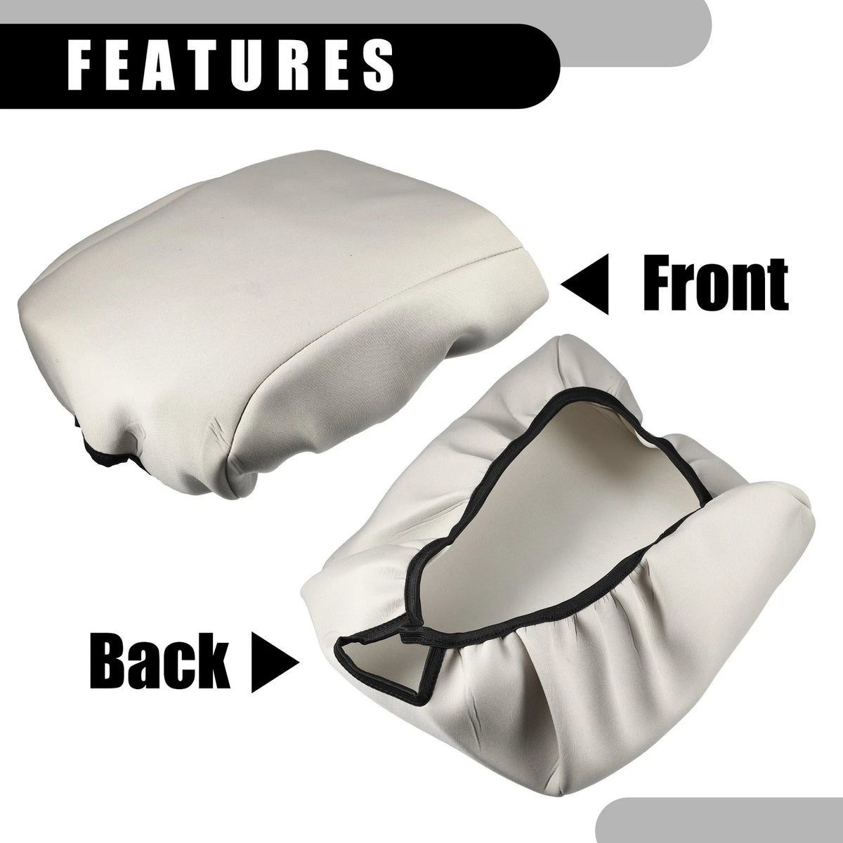 Beige Center Console Armrest Cover for Ford F-150 (2021-2023)