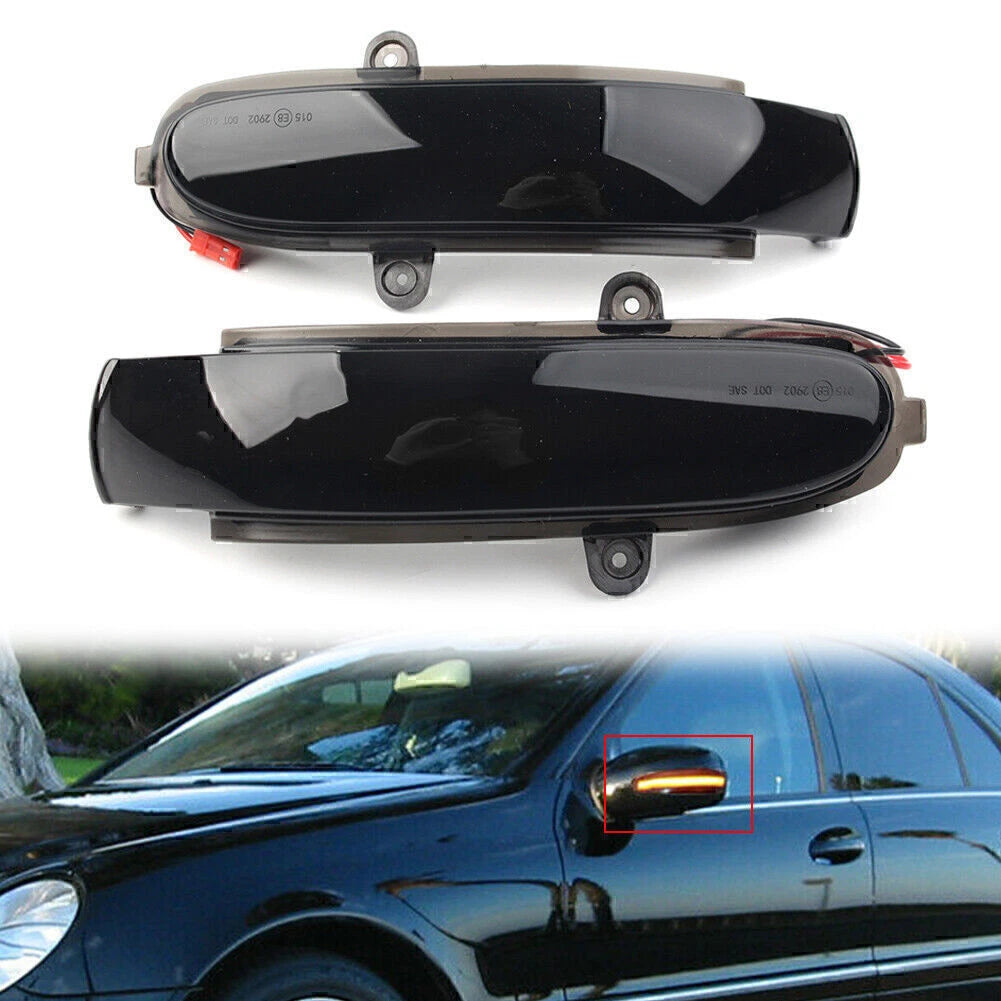 LED Mirror Dynamic Turn Signal Lights for Benz C Class W203 (2001-2007)