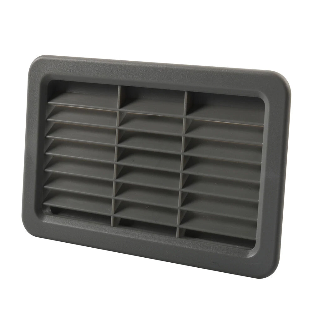 Louvered Air Outlet Grill Cover for RV Bus - Gray Ventilation Grille Trim