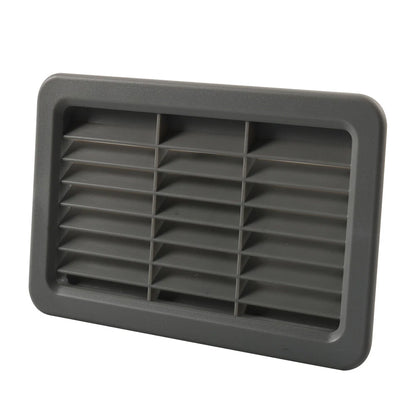 Louvered Air Outlet Grill Cover for RV Bus - Gray Ventilation Grille Trim