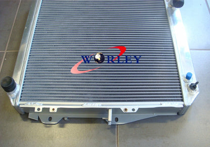 50MM Aluminum Radiator + Blue Hose for Toyota Hilux LN130 Diesel (1988-1997)