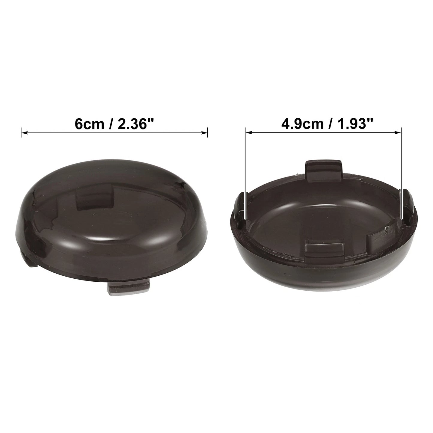 Smoked Black Turn Signal Lens for Harley Dyna (02–13)