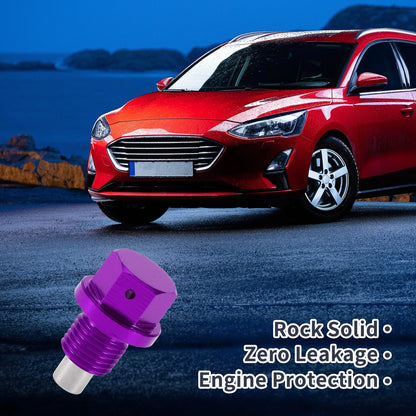 1 x M12x1.25 Engine Oil Drain Plug with Gasket Purple for Car Motorcycle Boat