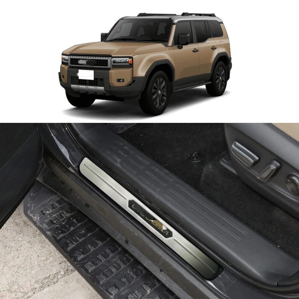 4x Outside Door Sill Trim Cover for Land Cruiser Prado J250 (2024–2024)