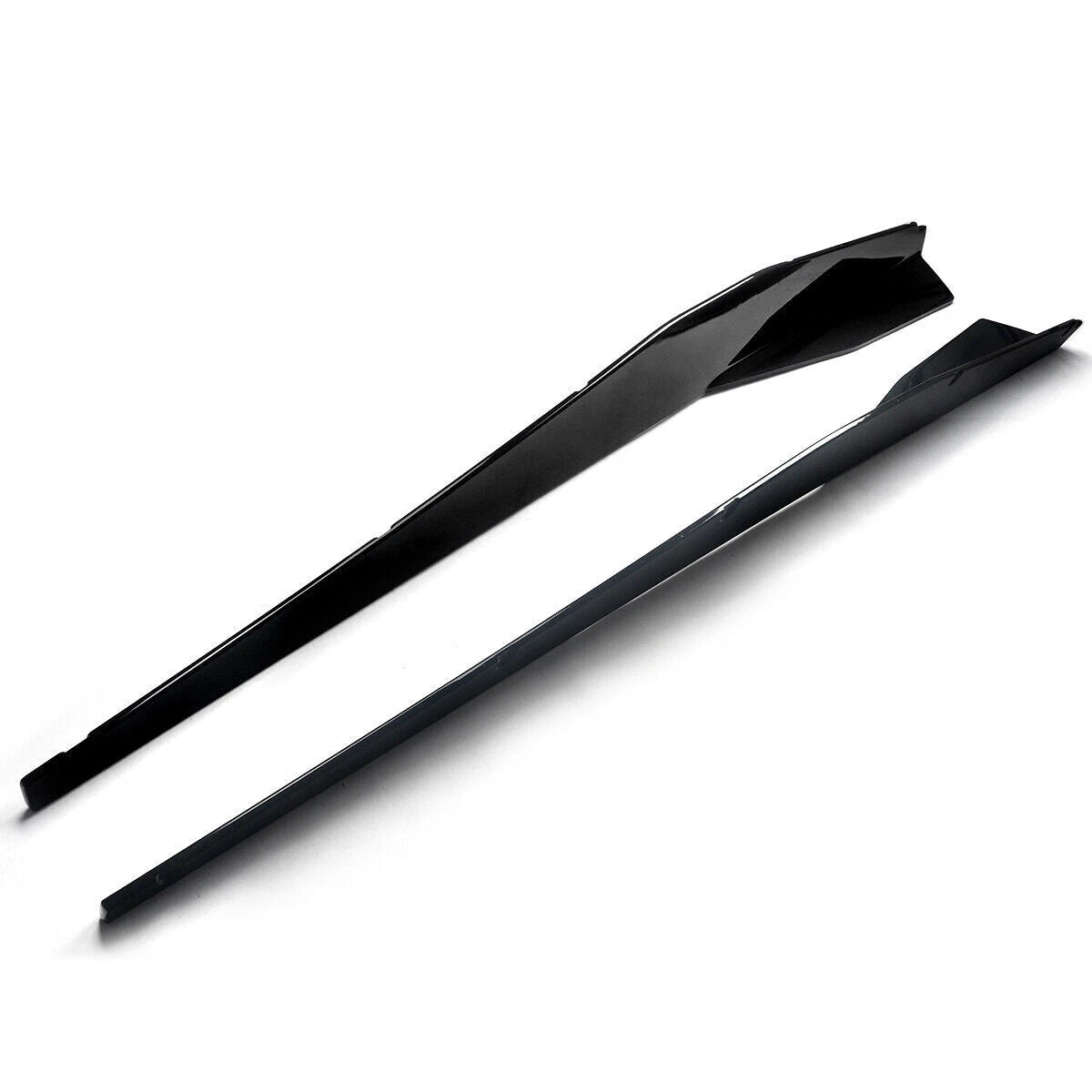 Side Skirts Extension Panel Lip Gloss Black for 2020-2023 Corvette C8 5VM Style