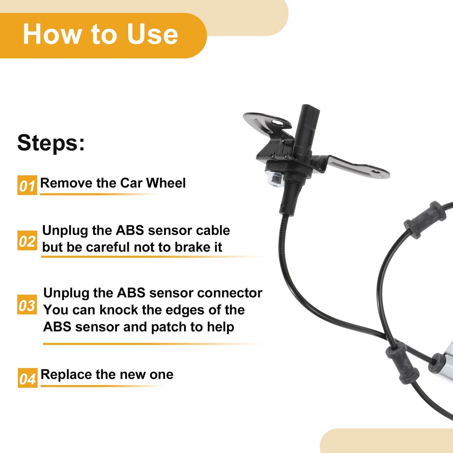 ABS Wheel Speed Sensor for Ford E-150 E-250 (2004-2014)
