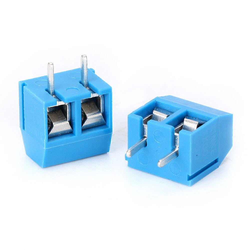 10 x 5.0MM 2-Pin Connectors for KF301 Terminal Screws, 12A 300V
