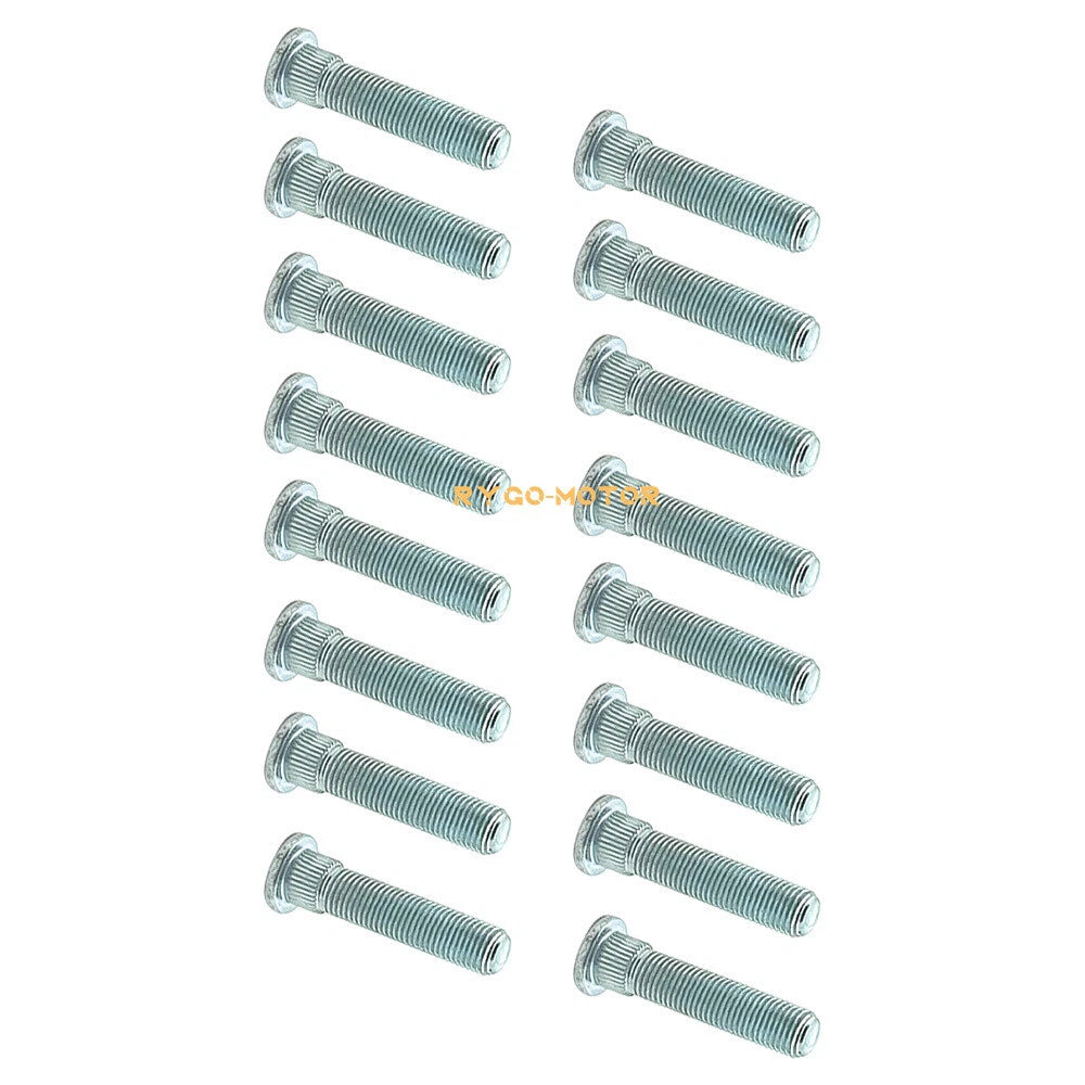 16 x Front Wheel Studs for Polaris Ranger RZR 4 570 800 900 XP (2010–2022)