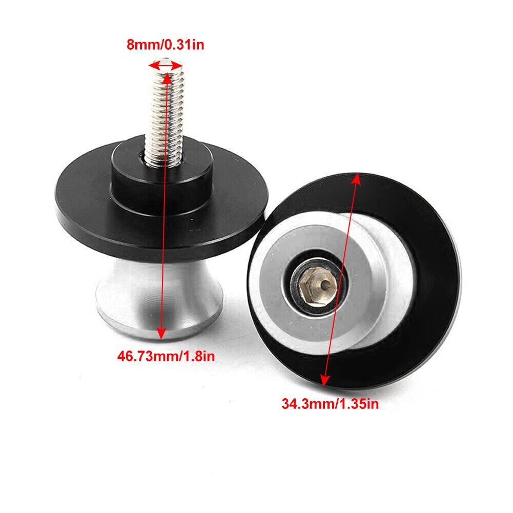 Swingarm Spools 2 x M8 Screws for BMW S1000R S1000RR (2014-2018) Red