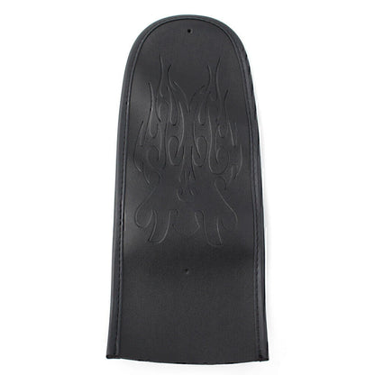 Leather Cushion Rear Flame Stitching for Harley Dyna Fat Bob & Street Glide