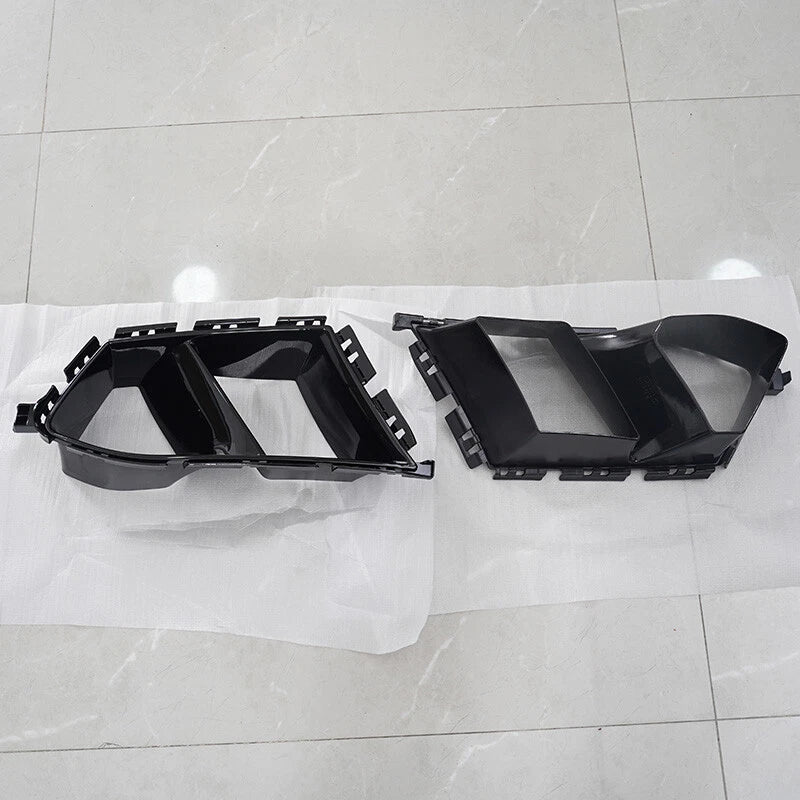 Gloss Black Front Bumper Side Air Vent Covers for BMW M3 M4 G80 G82 G83 (2021-2023)