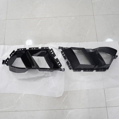 Gloss Black Front Bumper Side Air Vent Covers for BMW M3 M4 G80 G82 G83 (2021-2023)