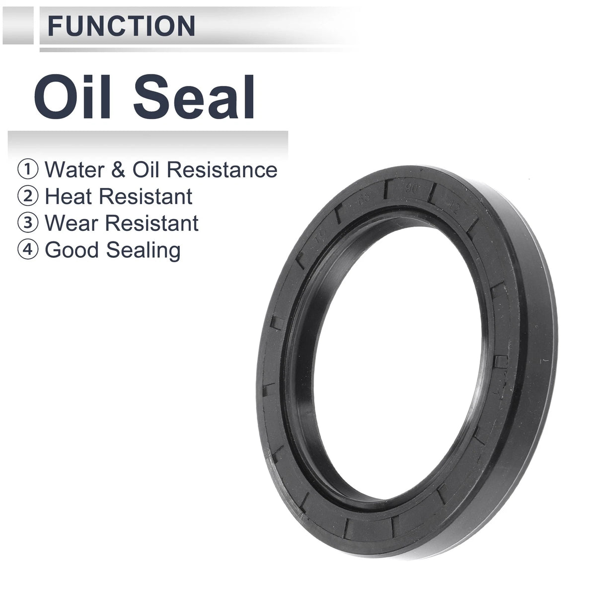 Oil seal 65x90x12mm 5 Pcs Rotary Shaft Seal Nitrile Rubber