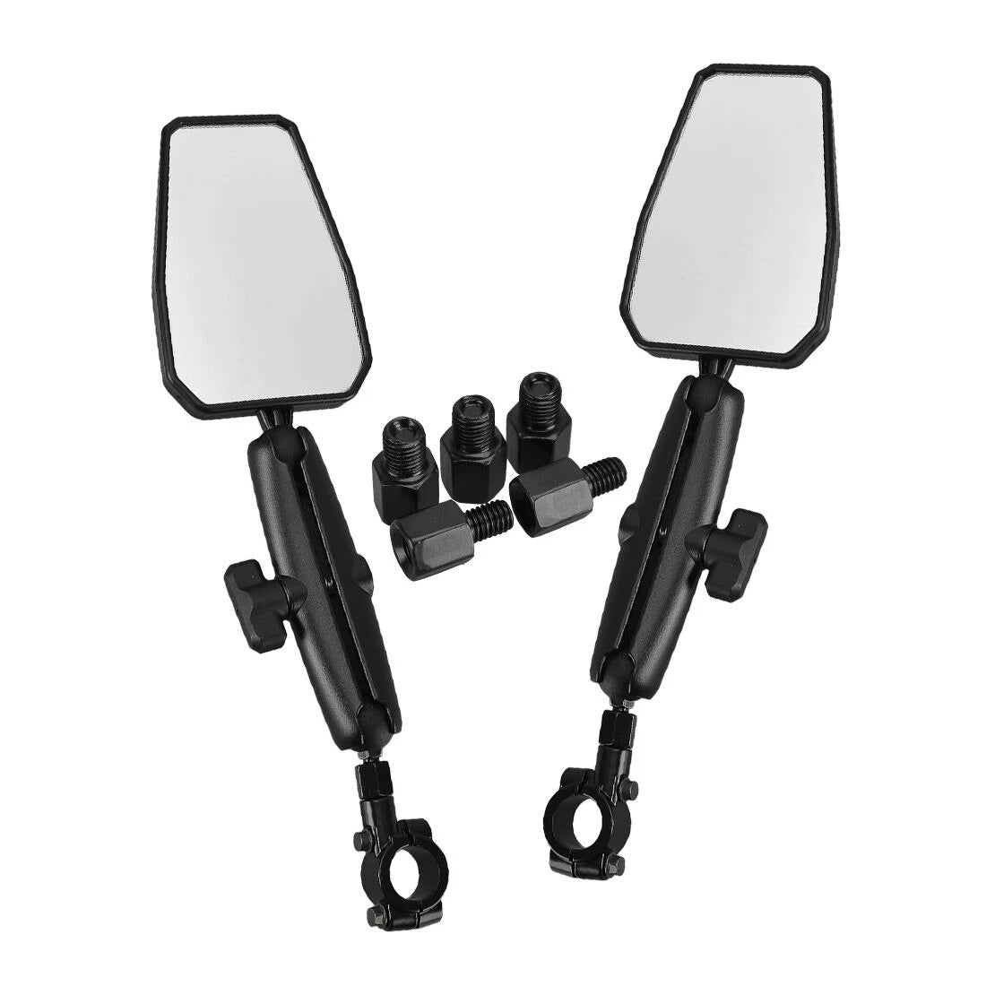 2 x Motorcycle Rear View Mirrors for Honda, Suzuki, Kawasaki, Yamaha