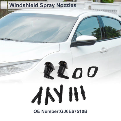 3 x Washer Nozzle w/ Hose Connector for Toyota