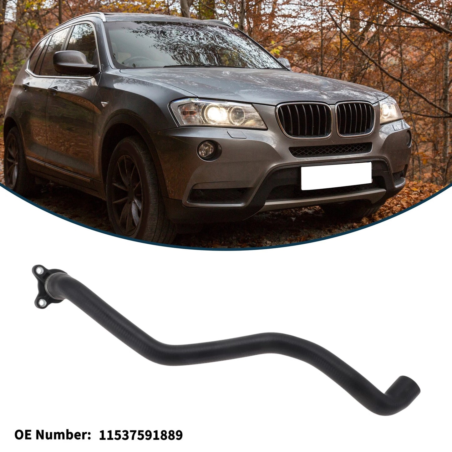 Radiator Hose for BMW X3 3.0L 2009-2017 Coolant Pipe (2009-2017)