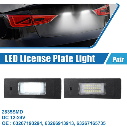 White LED License Plate Light Assembly  for BMW (2011-2019)