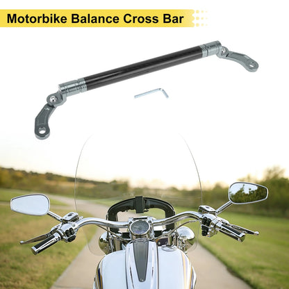 Balance Bar 0.39" 10mm Titanium Tone for Motorcycle Motorbike
