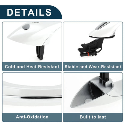 Exterior Door Handle for BMW 5 6 7 F12 (2011-2017) - Front Left Black White